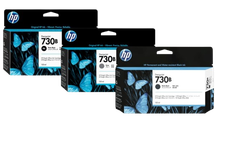 HP 730B 300ml Photo Black/  Gray/ Matte Black DesignJet Ink Cartridge