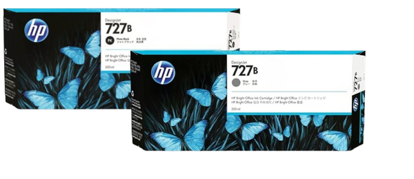 HP 727B 300-ml Photo Black/ Gray Ink Cartridge