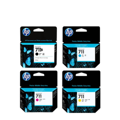 HP 711B/ 711 38-ml Black/ 29-ml Cyan/ 29-ml Magenta/ 29-ml Yellow  Ink Cartridge
