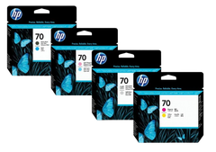 HP 70 Matte Black & Cyan/ Light Magenta & Light Cyan / Magenta & Yellow/ Photo Black & Light Gray Printhead