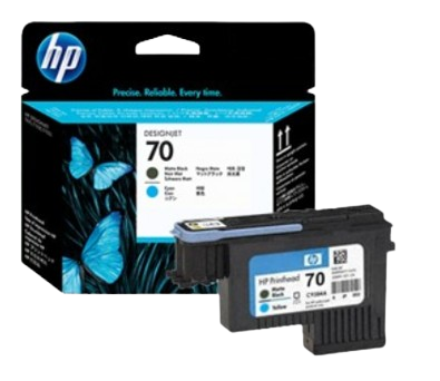 HP 70 Matte Black & Cyan/ Light Magenta & Light Cyan / Magenta & Yellow/ Photo Black & Light Gray Printhead