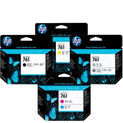 HP 761 Yellow/  Magenta & Cyan/ Gray & Dark Gray/ Matte Black & Matte Black  Printhead (for Mono & Color model)