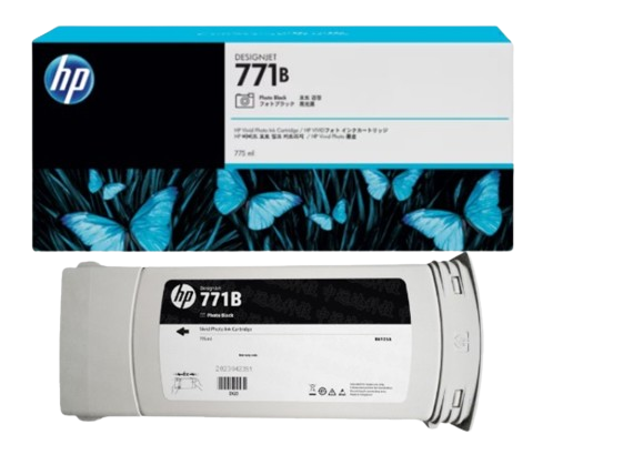 HP 771B 775ml Matte Black/ Chrmtc Red/ Magenta/ Yellow/ Lt Magenta/ Light Cyan/ Photo Black/ Light Gray Ink Cartridge