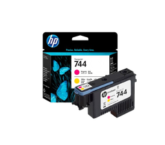 HP 744 Matte Black & Red/ Magenta & Yellow/  Photo Black & Cyan Print head