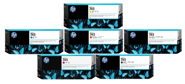 HP 745 300-ml Cyan/ Magenta/ Yellow/ Red Chromatic/ Photo Black/ Matte Black  Ink Cartridge