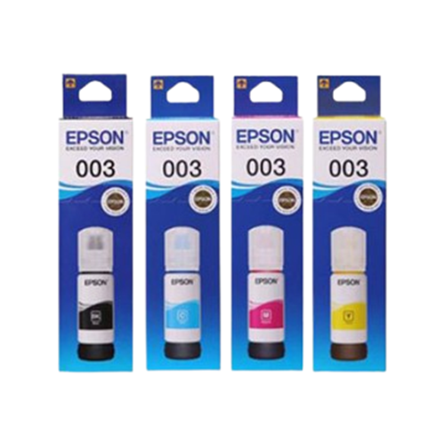 Mực in Epson - Ink Bottle 003 Dye (Black / Cyan / Magenta / Yellow)