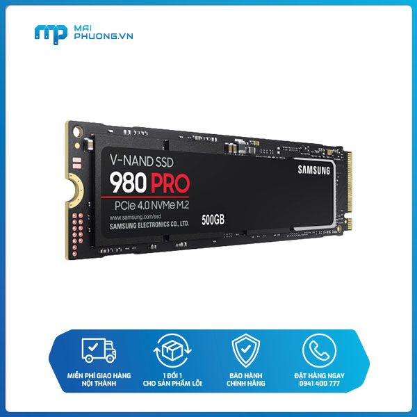 Ổ cứng SSD Samsung 980 Pro 500GB M2 PCIe 4.0 MZ-V8P500BW