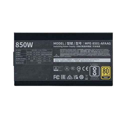 Nguồn máy tính Cooler Master CM MWE Gold V2 FM 850W ATX 3.1