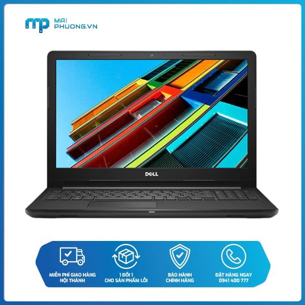 Laptop Dell Inspiron 3567 N3567U i3-7020U/4GB/1TB HDD/HD 620/Ubuntu/2.3 kg