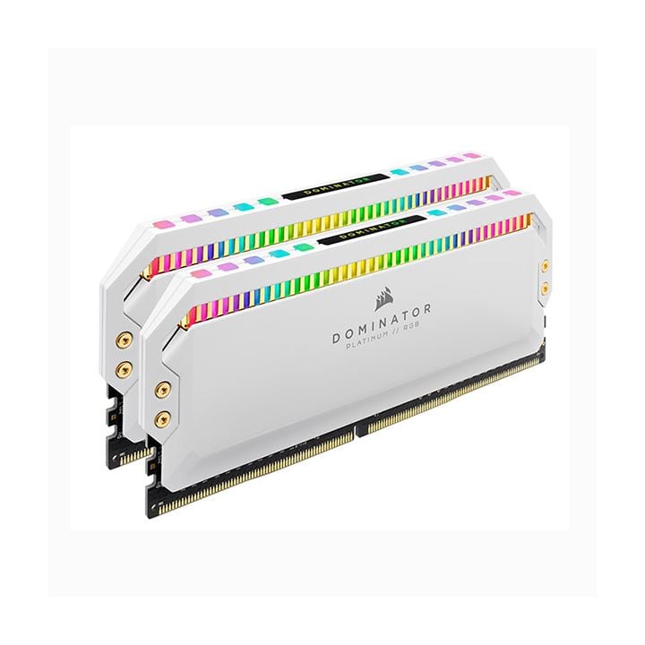 Ram PC Corsair Dominator Platinum White RGB 16GB 3200Mhz DDR4 (2x8GB) CMT16GX4M2C3200C16W