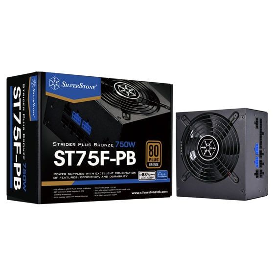 Nguồn Máy Tính Silverstone Strider 80 Plus Bronze 750W SST-ST75F-PB