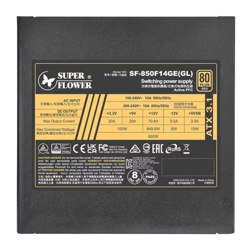 Nguồn Máy Tính SuperFlower Leadex III Gold 850W ATX 3.1