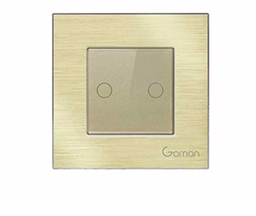 Công tắc đèn Wifi 1 nút Goman - Vàng W1G86 221G