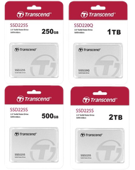 Ổ cứng SSD 250GB/ 500GB/ 1TB/ 2TB SSD225S 2.5'' SATA3 Transcend (Seq R/W: 500/330MB/s)