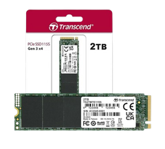 Ổ cứng SSD 250GB/ 500GB/ 1TB/ 2TB SSD115S M.2 PCIe Transcend (Seq R/W: 1,600/1100MB/s)