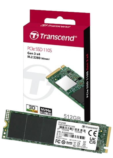 Ổ cứng SSD 256GB/ 512GB SSD110S M.2 PCIe Transcend