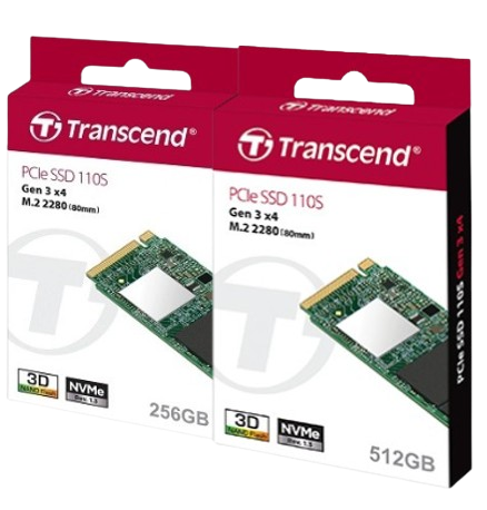 Ổ cứng SSD 256GB/ 512GB SSD110S M.2 PCIe Transcend