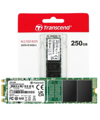 Ổ cứng SSD 250GB/500GB/ 1TB/ 2TB SSD825S M.2 2280 SATA3 Transcend (Seq R/W: 500/330MB/s)