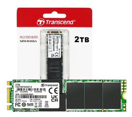 Ổ cứng SSD 250GB/500GB/ 1TB/ 2TB SSD825S M.2 2280 SATA3 Transcend (Seq R/W: 500/330MB/s)