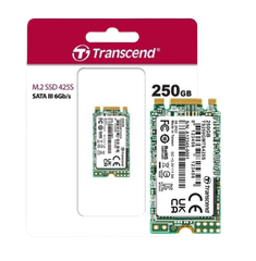 Ổ cứng SSD 250GB/500GB/ 1TB SSD425S  M.2 2242, SATA3 Transcend (Seq R/W: 500/330MB/s)