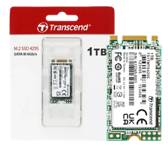 Ổ cứng SSD 250GB/500GB/ 1TB SSD425S  M.2 2242, SATA3 Transcend (Seq R/W: 500/330MB/s)