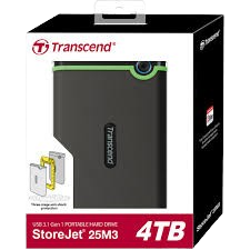 Ổ cứng di động Transcend 1TB, 2TB, 4TB, 2.5