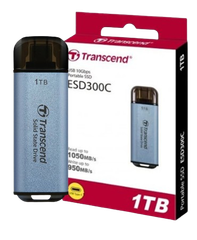 Ổ cứng di động SSD Transcend ESD300P 512GB/ 1TB/ 2TB, USB 10Gbps, Type C, up to 1050 MB/s hồng, bạc, xanh