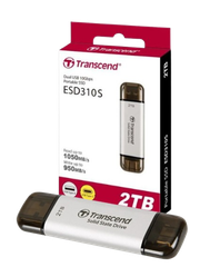 Ổ cứng di động SSD Transcend ESD310P, 256GB/ 512GB/  1TB/ 2TB USB 10Gbps Type C/A, up to 1050 MB/s hồng, bạc, xanh