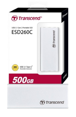 Ổ cứng di động SSD Transcend 250GB/ 500GB/ 1TB SSD ESD260C USB 3.1 Gen 2 type C
