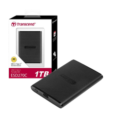 Ổ cứng di động SSD Transcend 250GB/ 500GB/ 1TB/ 2TB SSD ESD270C USB 3.1 Gen 2 type C