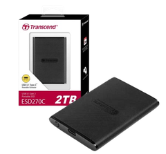 Ổ cứng di động SSD Transcend 250GB/ 500GB/ 1TB/ 2TB SSD ESD270C USB 3.1 Gen 2 type C