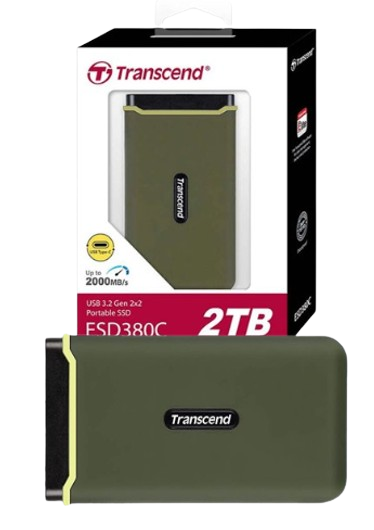 Ổ cứng di động SSD Transcend 500GB/ 1TB/ 2TB/ 4TB SSD ESD380C USB 3.1 Gen 2 type C