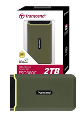 Ổ cứng di động SSD Transcend 500GB/ 1TB/ 2TB/ 4TB SSD ESD380C USB 3.1 Gen 2 type C