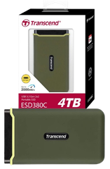 Ổ cứng di động SSD Transcend 500GB/ 1TB/ 2TB/ 4TB SSD ESD380C USB 3.1 Gen 2 type C