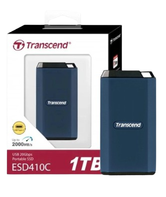 Ổ cứng di động SSD Transcend 1TB/ 2TB/ 4TB , External SSD, ESD410C, USB 20Gbps, Type C, up to 2,000 MB/s, shock proof & water proof