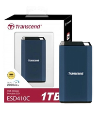 Ổ cứng di động SSD Transcend 1TB/ 2TB/ 4TB , External SSD, ESD410C, USB 20Gbps, Type C, up to 2,000 MB/s, shock proof & water proof