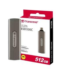 Ổ cứng di động SSD Transcend 512GB/ 1TB/ 2TB,External SSD, ESD330C, USB 10Gbps, Type-C, Capless