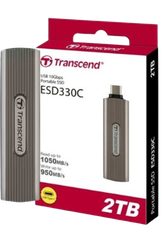 Ổ cứng di động SSD Transcend 512GB/ 1TB/ 2TB,External SSD, ESD330C, USB 10Gbps, Type-C, Capless