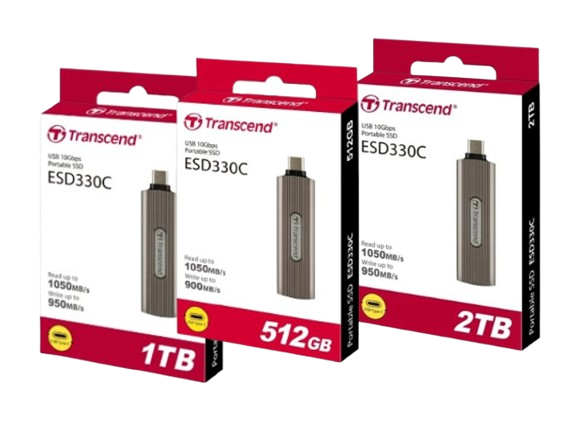 Ổ cứng di động SSD Transcend 512GB/ 1TB/ 2TB,External SSD, ESD330C, USB 10Gbps, Type-C, Capless