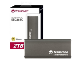 Ổ cứng di động SSD Transcend 500GB/ 1TB/ 2TB External SSD, ESD265C, USB 10Gbps, Type C, metal casing