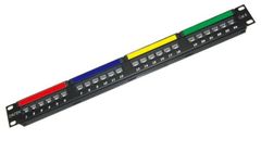 Patch panel 24 port Dintek, CAT.6, 19 inch (1402-04011)