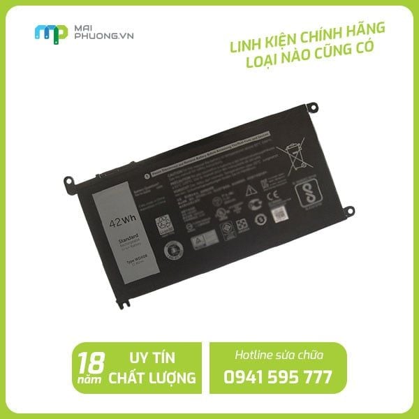 Thay Pin Laptop Dell 15 5568 7368 ( WDX0R) ZIN