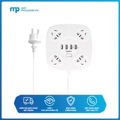 Ổ cắm điện Pisen KY-44 (4xAC,4xUSB )