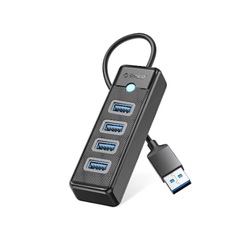 Bộ chia USB HUB 4 cổng USB3.0 Orico PW4U-U3-015-BK-EP