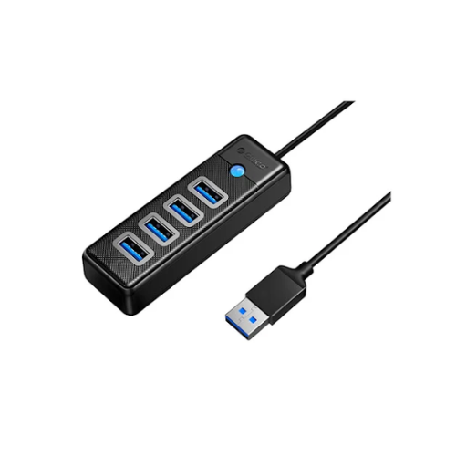 Bộ chia USB HUB 4 cổng USB3.0 Orico PW4U-U3-015-BK-EP