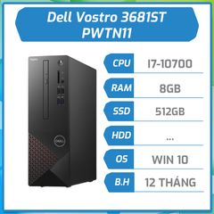 Máy bộ hãng Dell Vostro 3681ST (i7-10700/8GB/512GB/DVDRW/Đen/Win10)