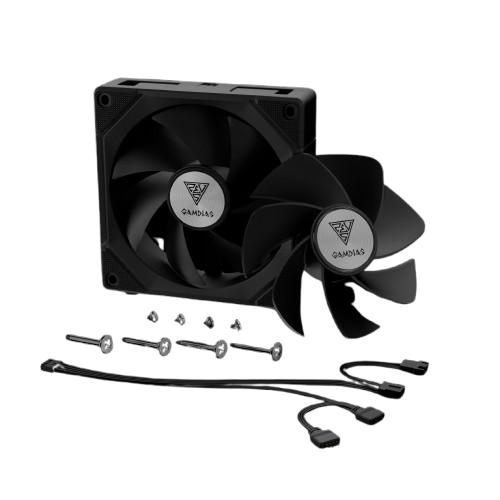 Quạt Tản Nhiệt Gamdias AEOLUS P2-1201 Black / White