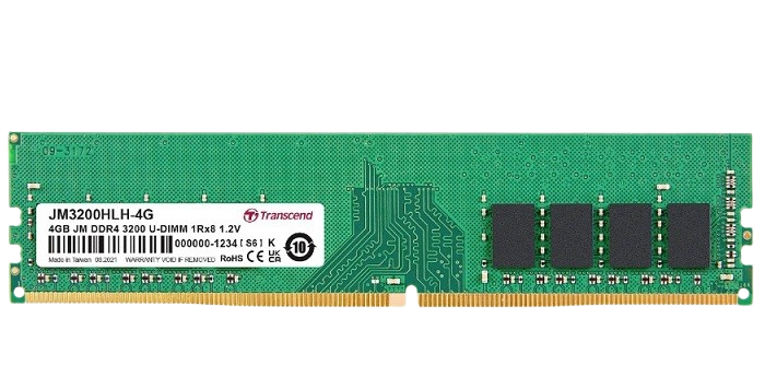 RAM Transcend 4GB JM DDR4 3200 U-DIMM 1Rx8 512Mx8 CL22 1.2V