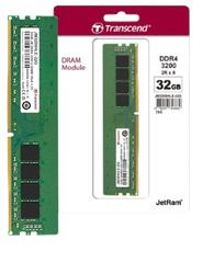 RAM Transcend 16GB/ 32GB JM DDR4 3200Mhz U-DIMM 1Rx8/ 2Rx8  2Gx8 CL22 1.2V