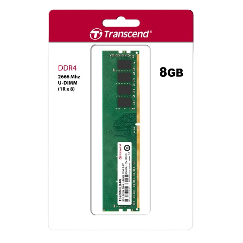 RAM Transcend 8GB JM DDR4 2666 U-DIMM 1Rx8 1Gx8 CL19 1.2V